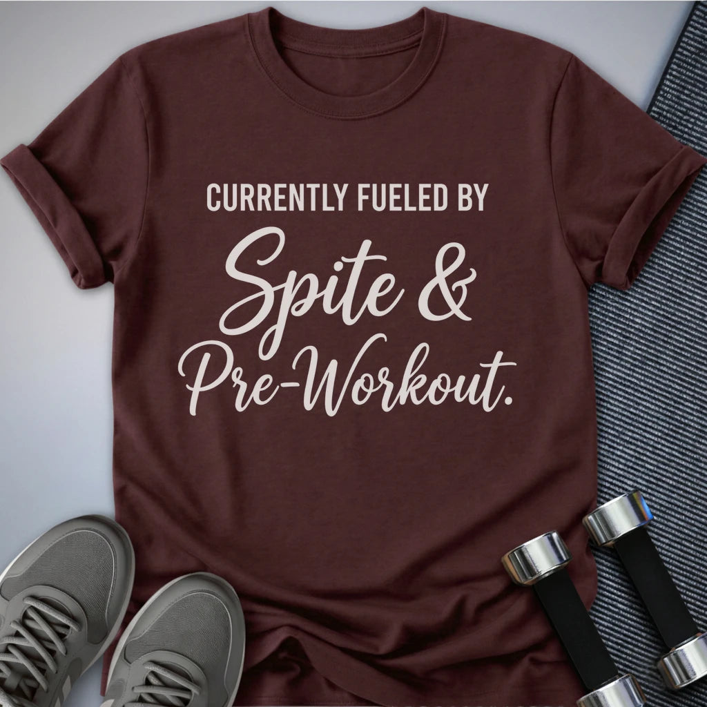 Printify T-Shirt S / Maroon Pre Workout T-Shirt