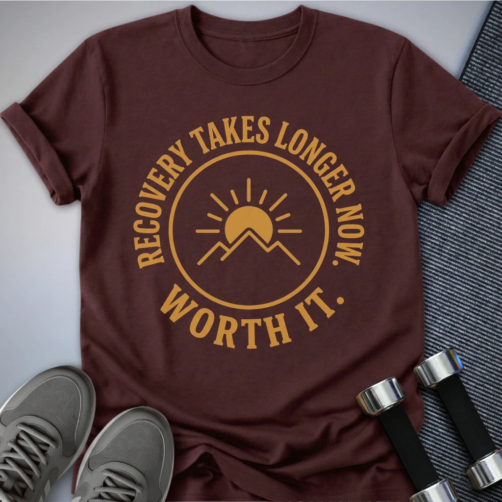 Printify T-Shirt S / Maroon Worth It T-Shirt