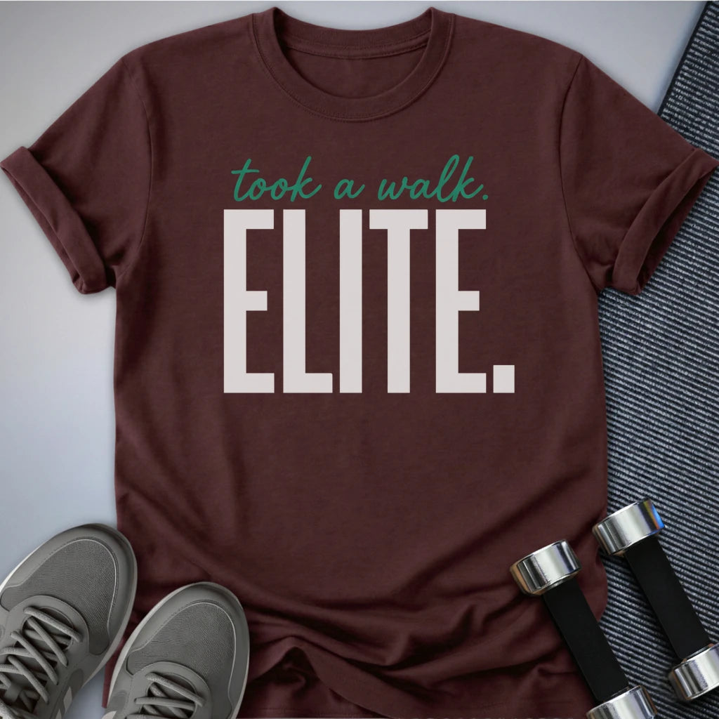 Printify T-Shirt Maroon / S A Elite Walk T-Shirt