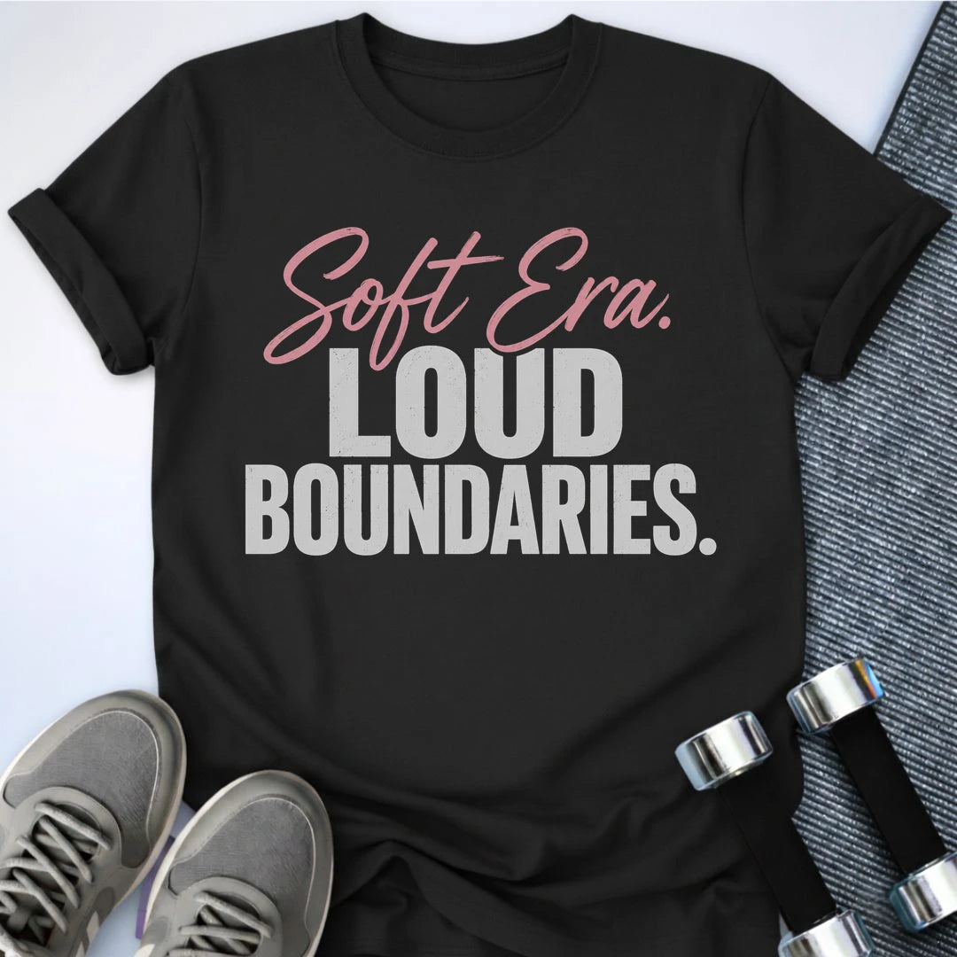 Printify T-Shirt S / Black Loud Boundaries T-Shirt