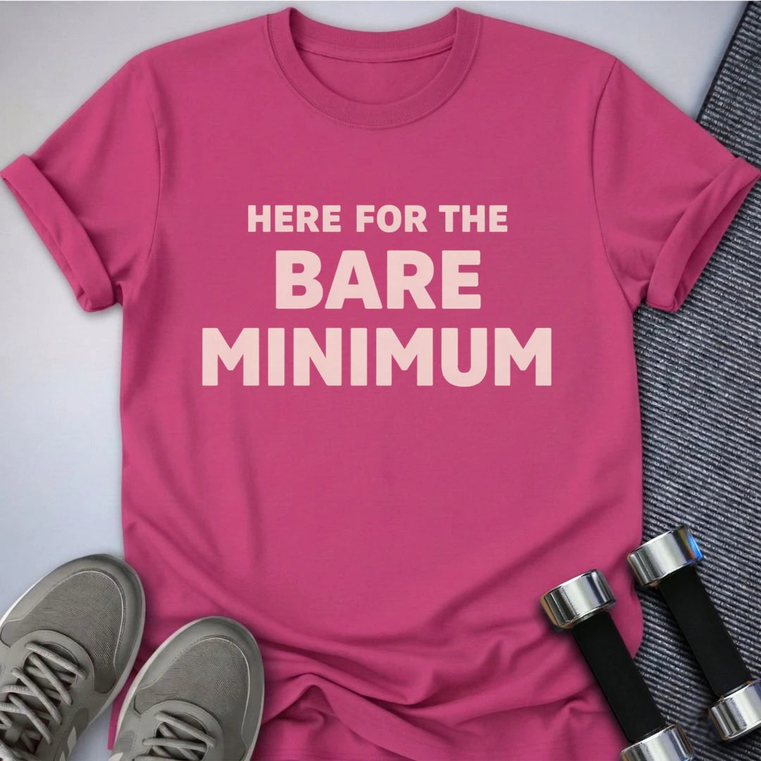 Printify T-Shirt Berry / S The Bare Minimum T-Shirt