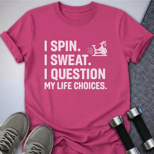 Printify T-Shirt Berry / S Spinning Into Oblivion T-Shirt