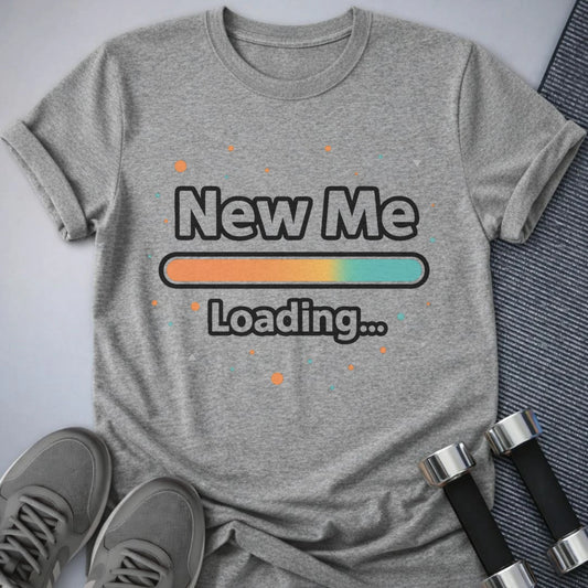 Printify T-Shirt Athletic Heather / S New Me Loading T-Shirt