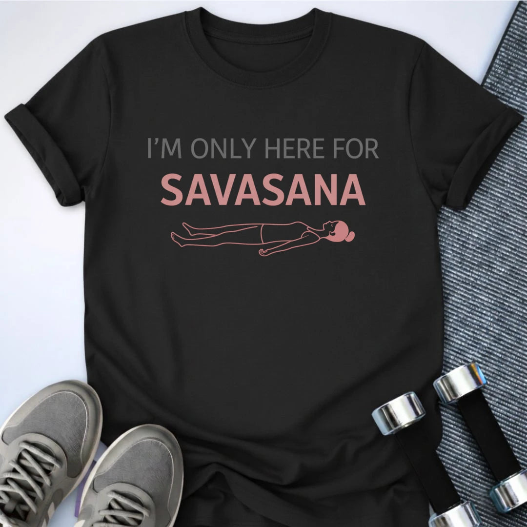 Printify T-Shirt Black / S Savasana T-Shirt