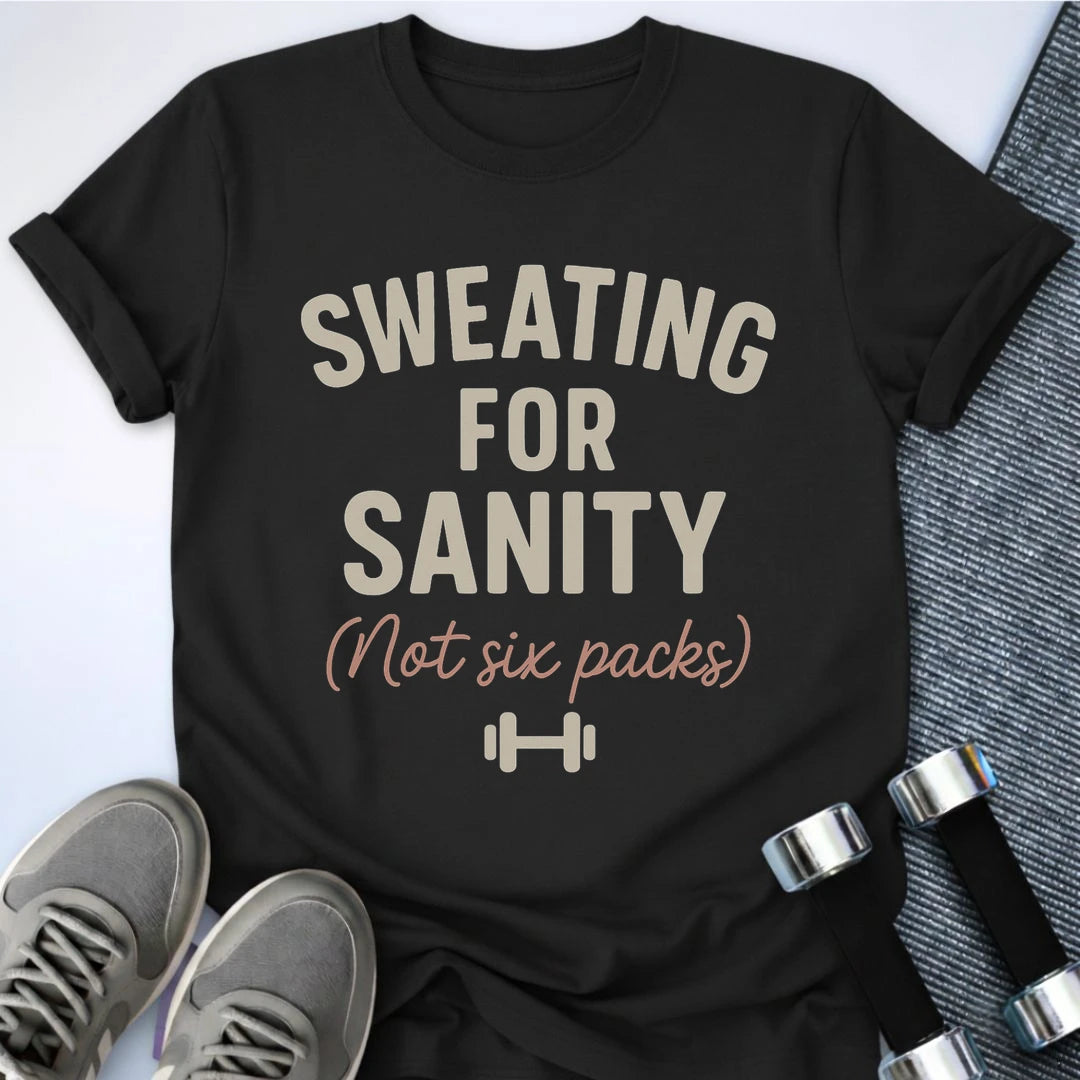 Printify T-Shirt Black / S Sweating for Sanity T-Shirt