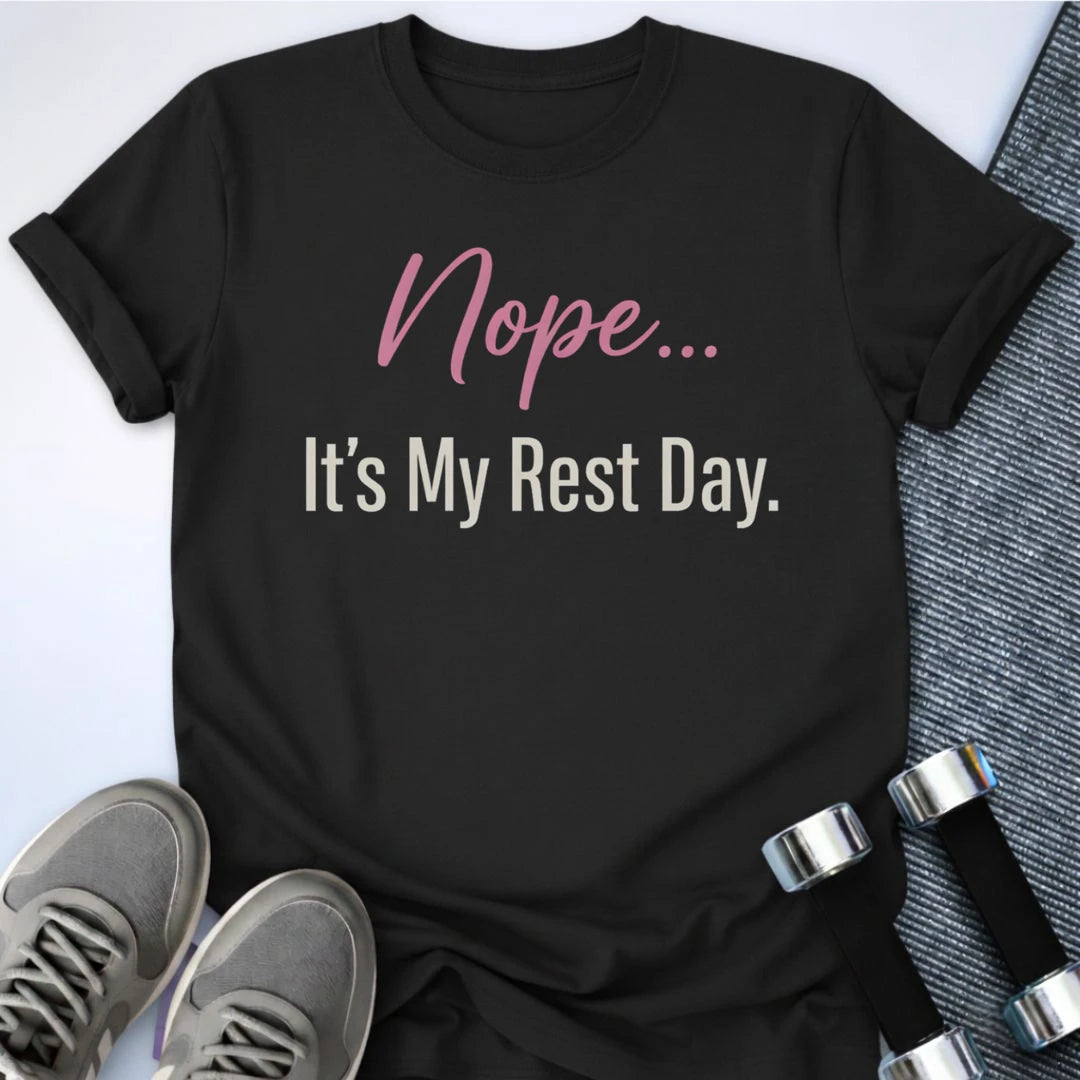 Printify T-Shirt Black / S Its Rest Day T-Shirt