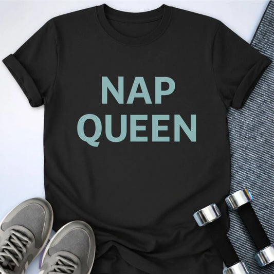 Printify T-Shirt Black / S Nap Queen T-Shirt