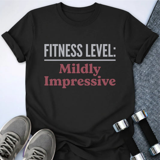 Printify T-Shirt Black / S Mildly Impressive  T-Shirt
