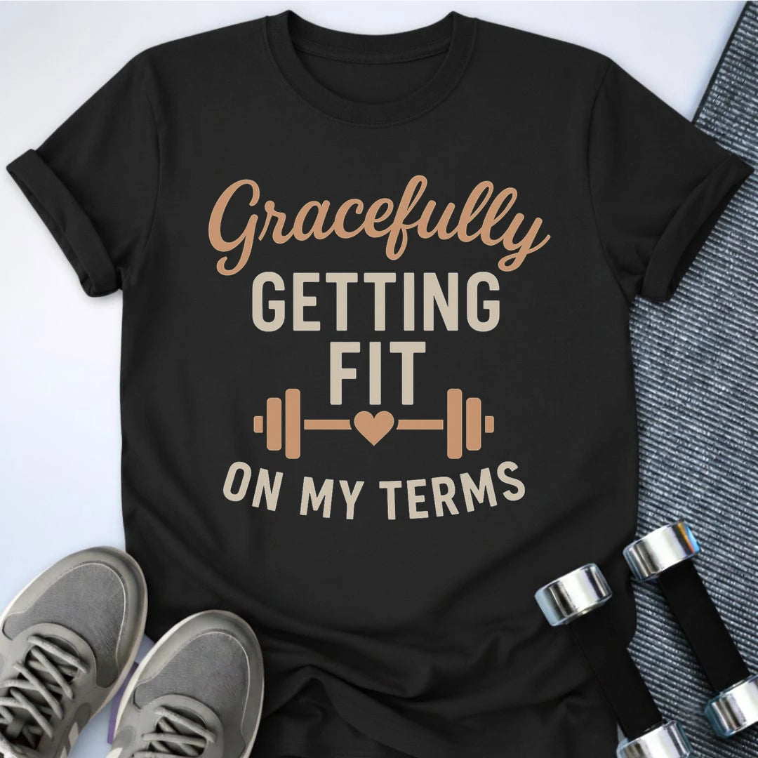 Printify T-Shirt Black / S Gracefully Fit T-Shirt