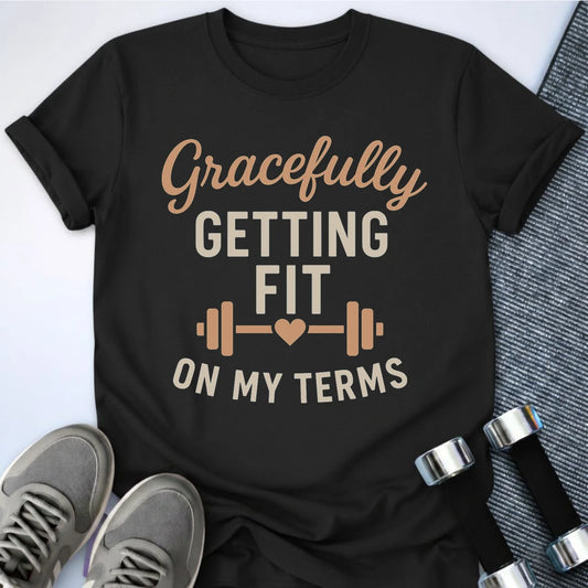 Printify T-Shirt Black / S Gracefully Fit T-Shirt