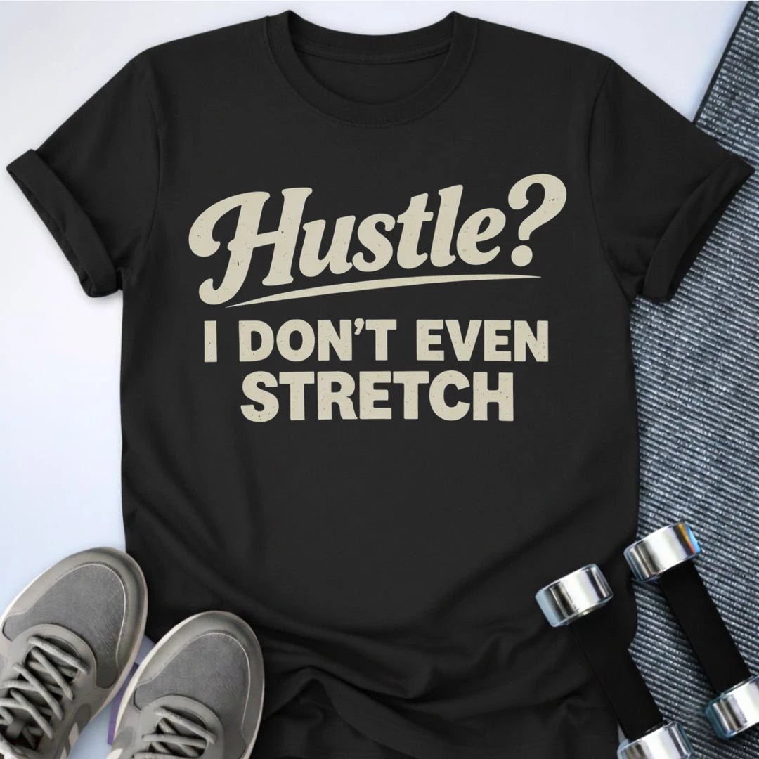 Printify T-Shirt Black / S No Hustling - T-Shirt