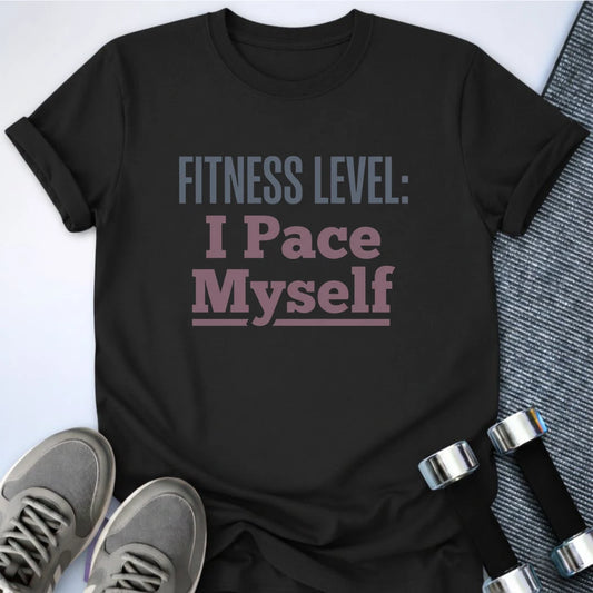 Printify T-Shirt Black / S I Pace Myself T-Shirt