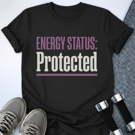 Printify T-Shirt Black / S Energy Protected  T-Shirt