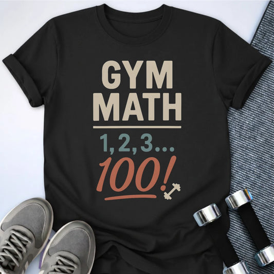 Printify T-Shirt Black / S Gym Math T-Shirt