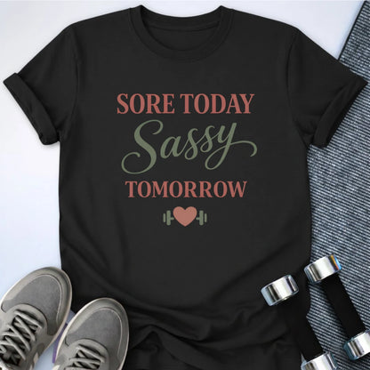 Printify T-Shirt Black / S Sore But Sassy T-Shirt