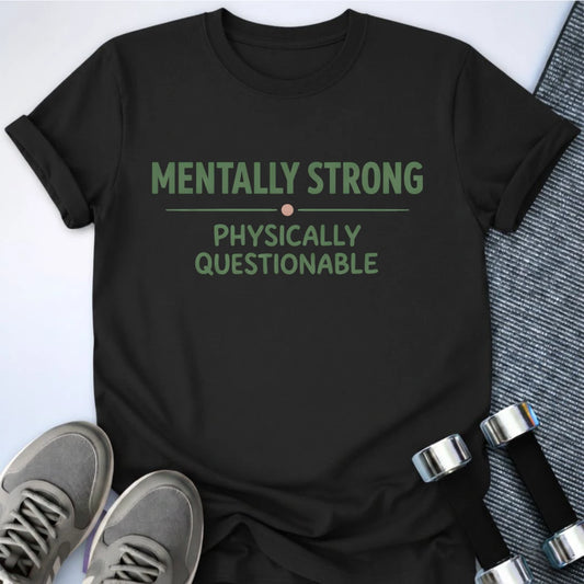 Printify T-Shirt Black / S Mentally Strong T-Shirt