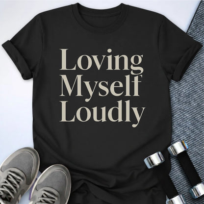 Printify T-Shirt Black / S Loving Me First T-Shirt