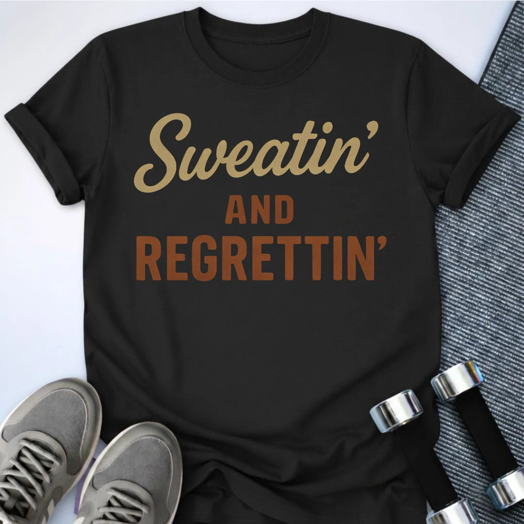 Printify T-Shirt Black / S Sweatin T-Shirt