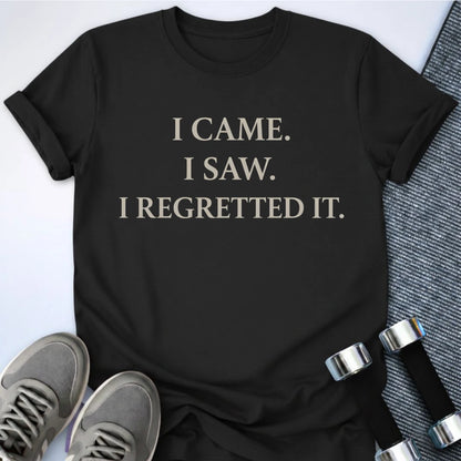 Printify T-Shirt Black / S Instant Regret T-Shirt