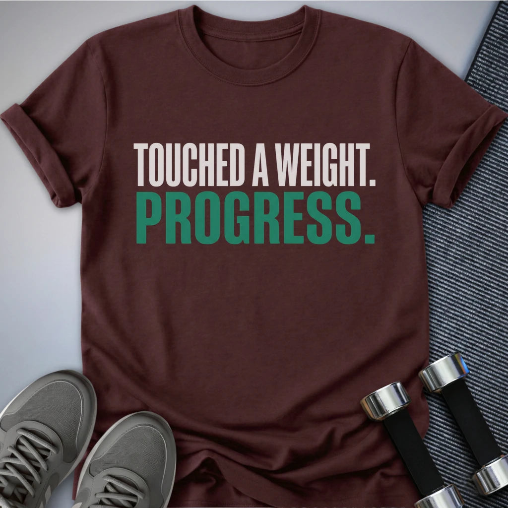 Printify T-Shirt S / Maroon Touched A Weight T-Shirt
