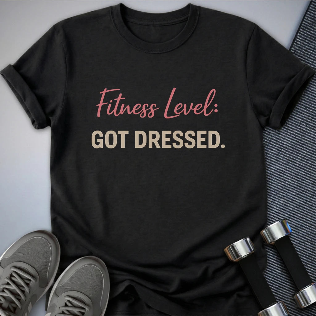 Printify T-Shirt Dark Grey Heather / S Level Dressed T-Shirt