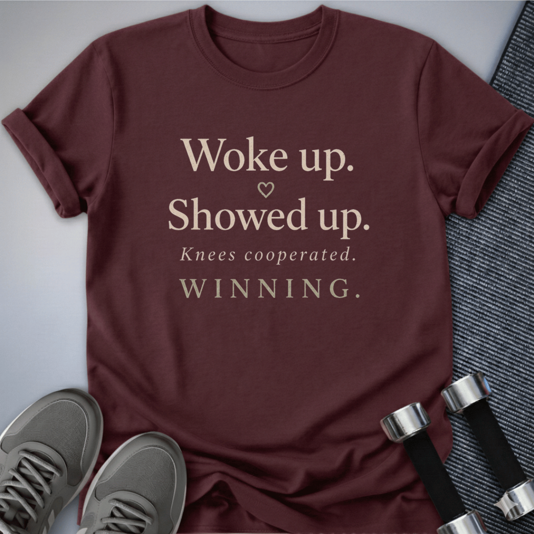 Printify T-Shirt S / Maroon Knees Winning Soft T-Shirt