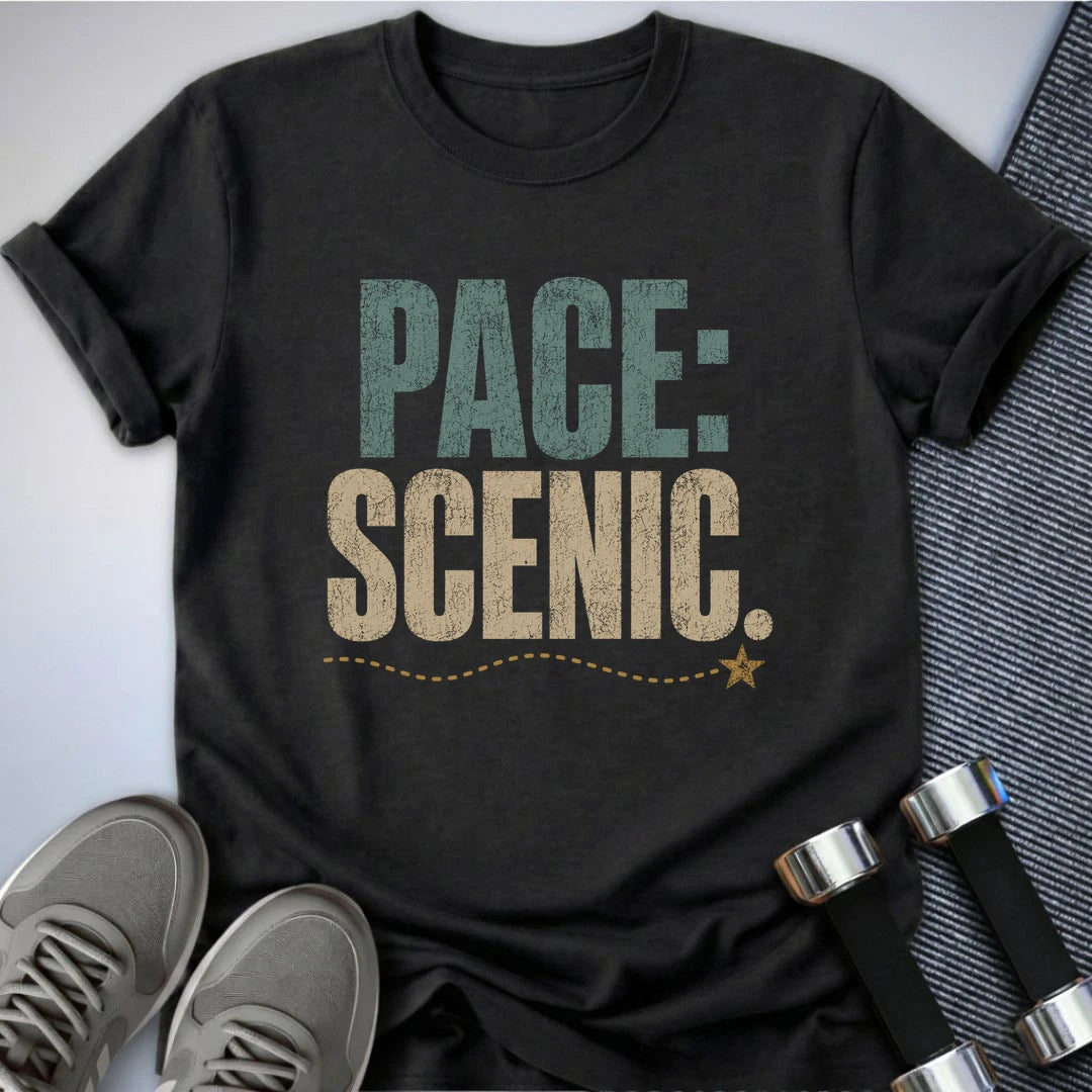 Printify T-Shirt S / Dark Grey Heather Scenic Pace T-Shirt