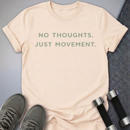 Printify T-Shirt Soft Cream / S No Thoughts T-Shirt