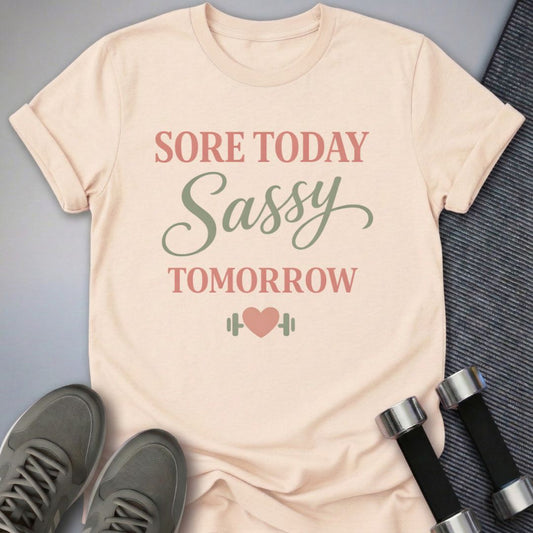 Printify T-Shirt Soft Cream / S Sore But Sassy T-Shirt