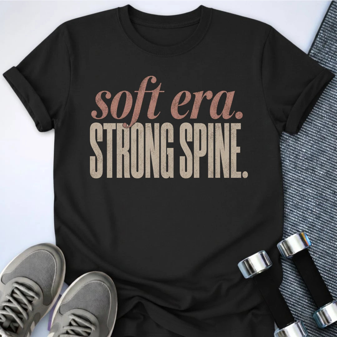Printify T-Shirt S / Black Strong Spine T-Shirt
