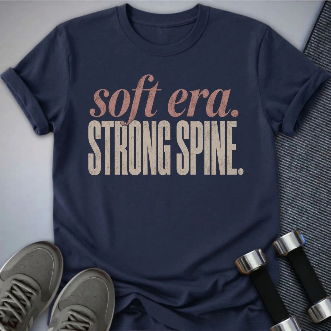 Printify T-Shirt S / Navy Strong Spine T-Shirt