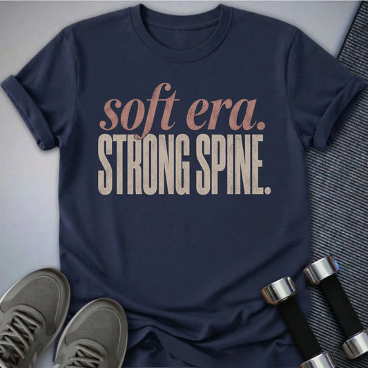 Printify T-Shirt S / Navy Strong Spine T-Shirt