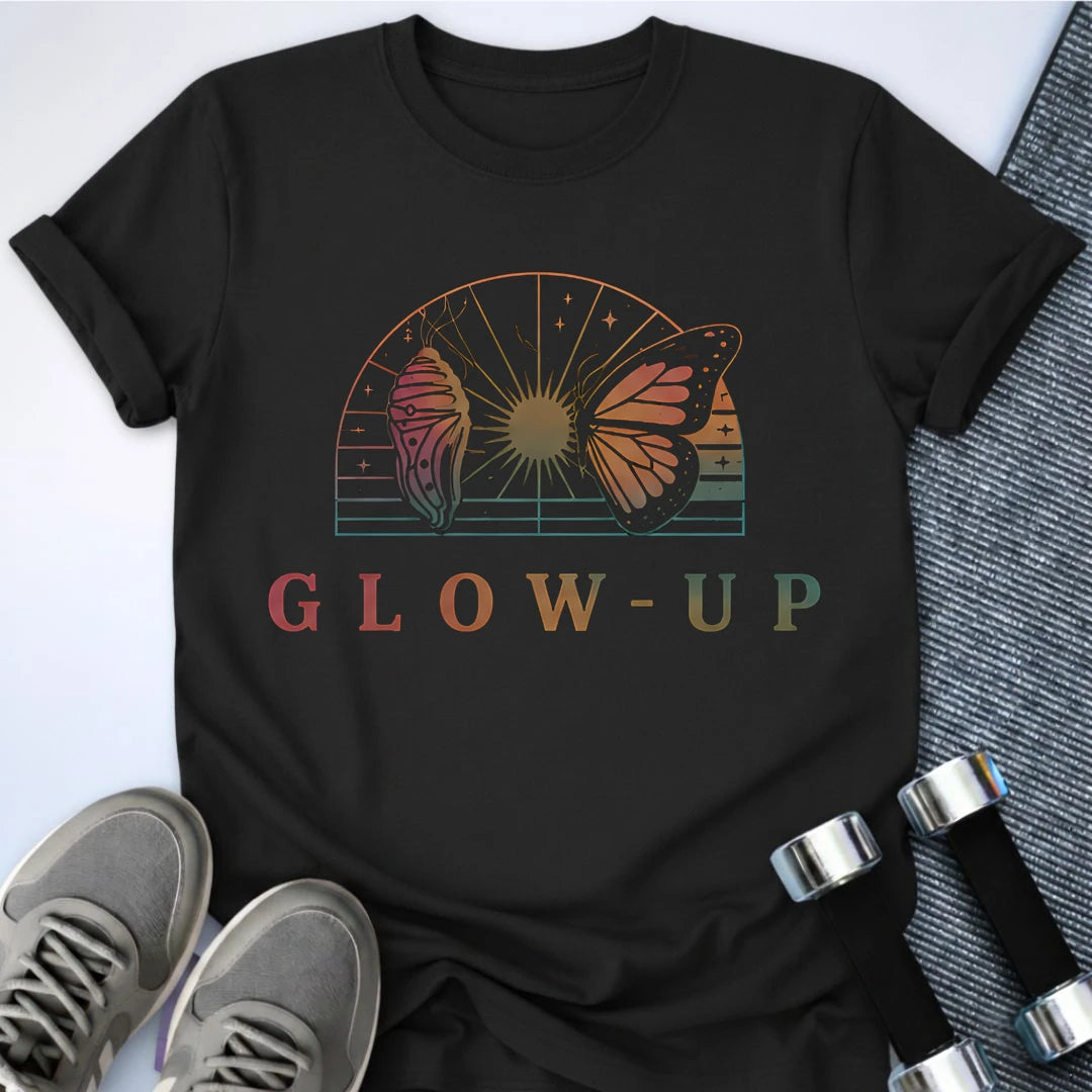 Printify T-Shirt Black / S The Glow Up T-Shirt