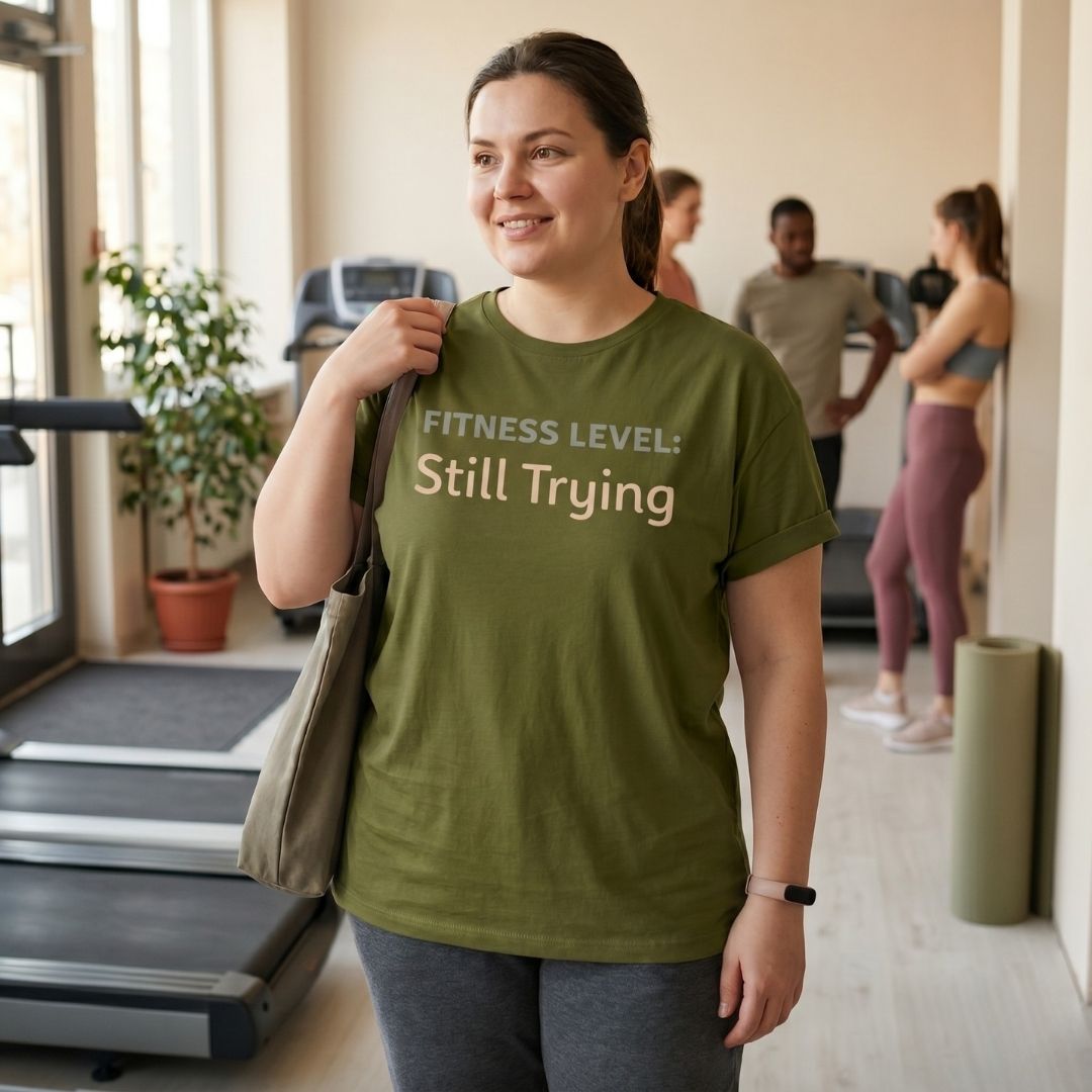 Printify T-Shirt Still Trying T-Shirt