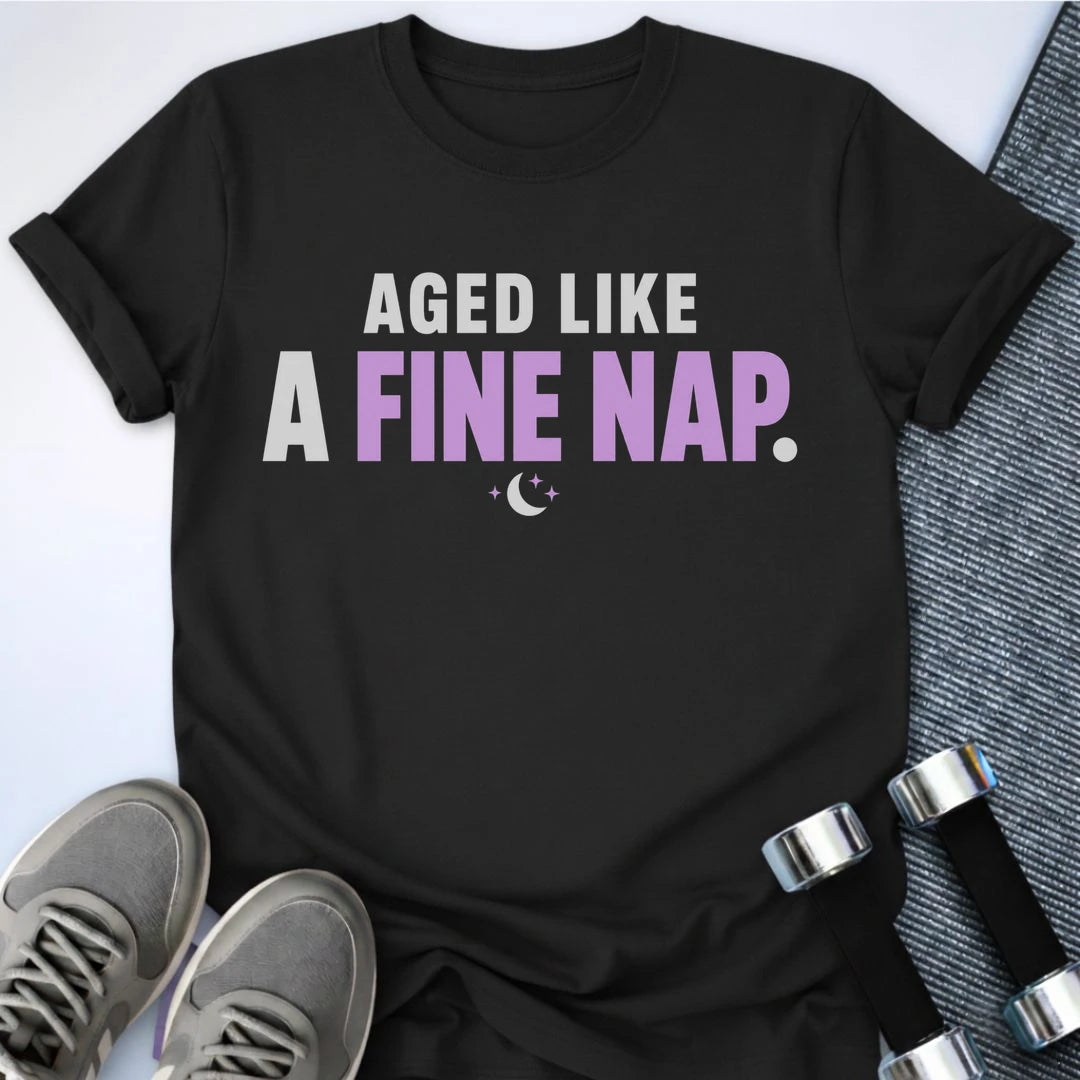 Printify T-Shirt S / Black A Fine Nap T-Shirt