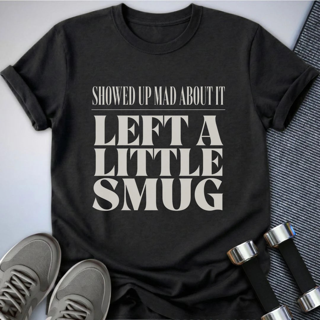 Printify T-Shirt S / Dark Grey Heather A Little Smug T-Shirt