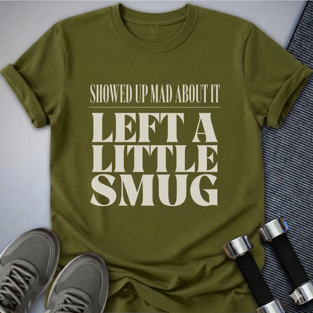 Printify T-Shirt S / Olive A Little Smug T-Shirt