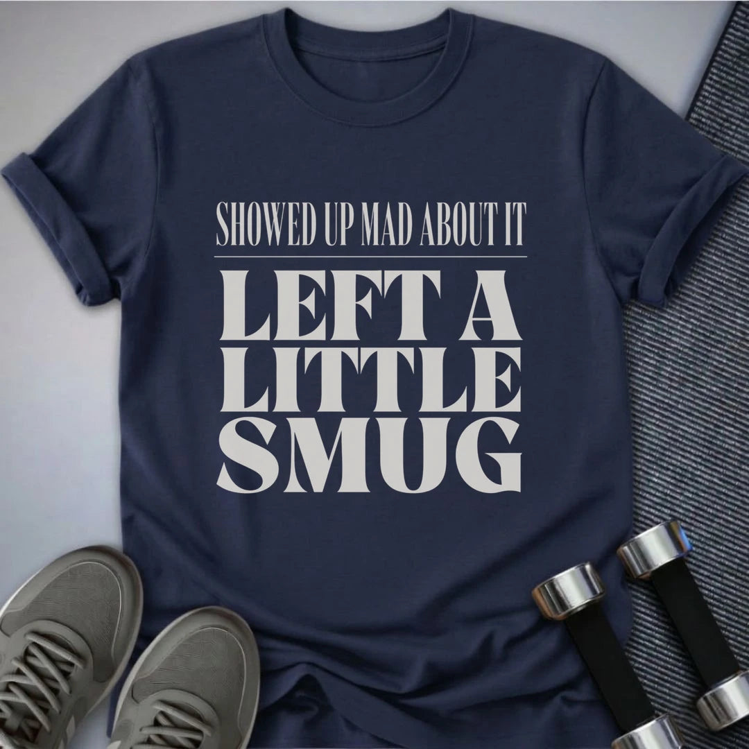 Printify T-Shirt S / Navy A Little Smug T-Shirt
