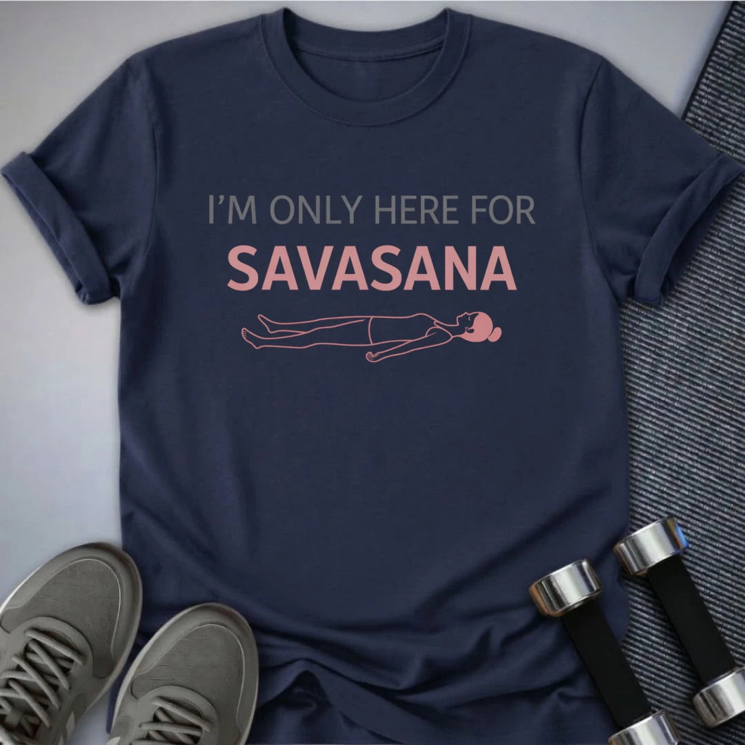 Printify T-Shirt Navy / S Savasana T-Shirt