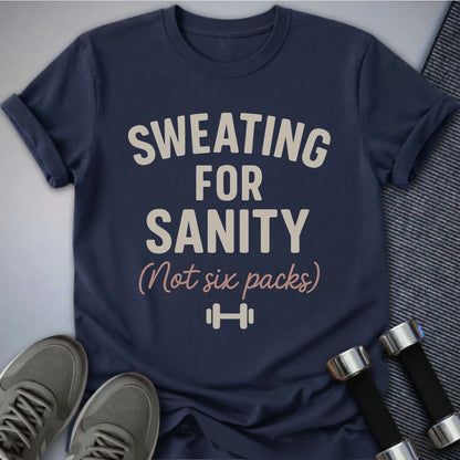 Printify T-Shirt Navy / S Sweating for Sanity T-Shirt