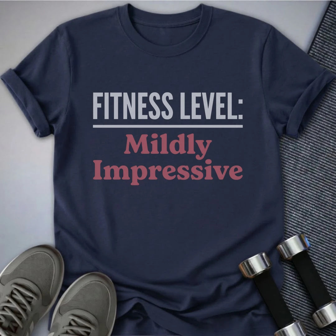 Printify T-Shirt Navy / S Mildly Impressive  T-Shirt
