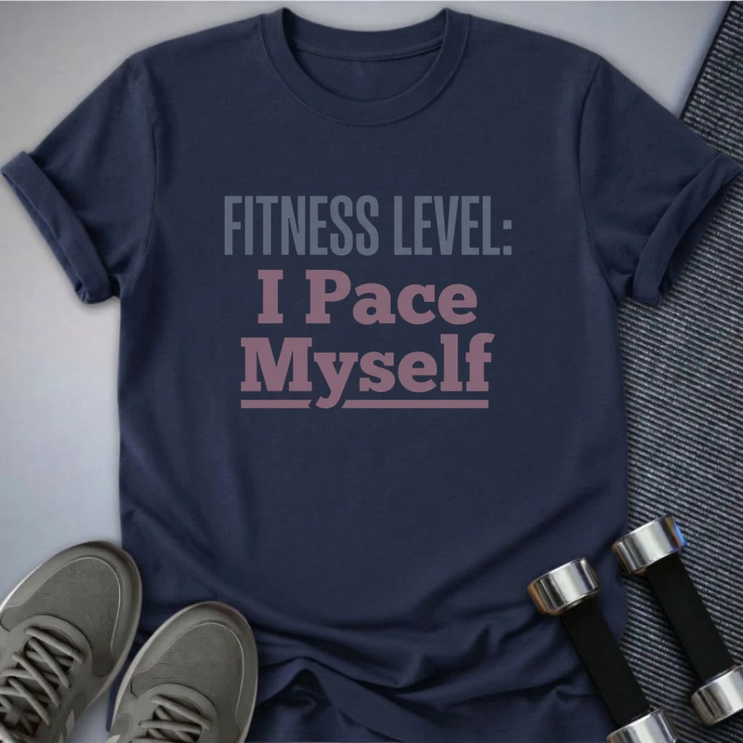 Printify T-Shirt Navy / S I Pace Myself T-Shirt