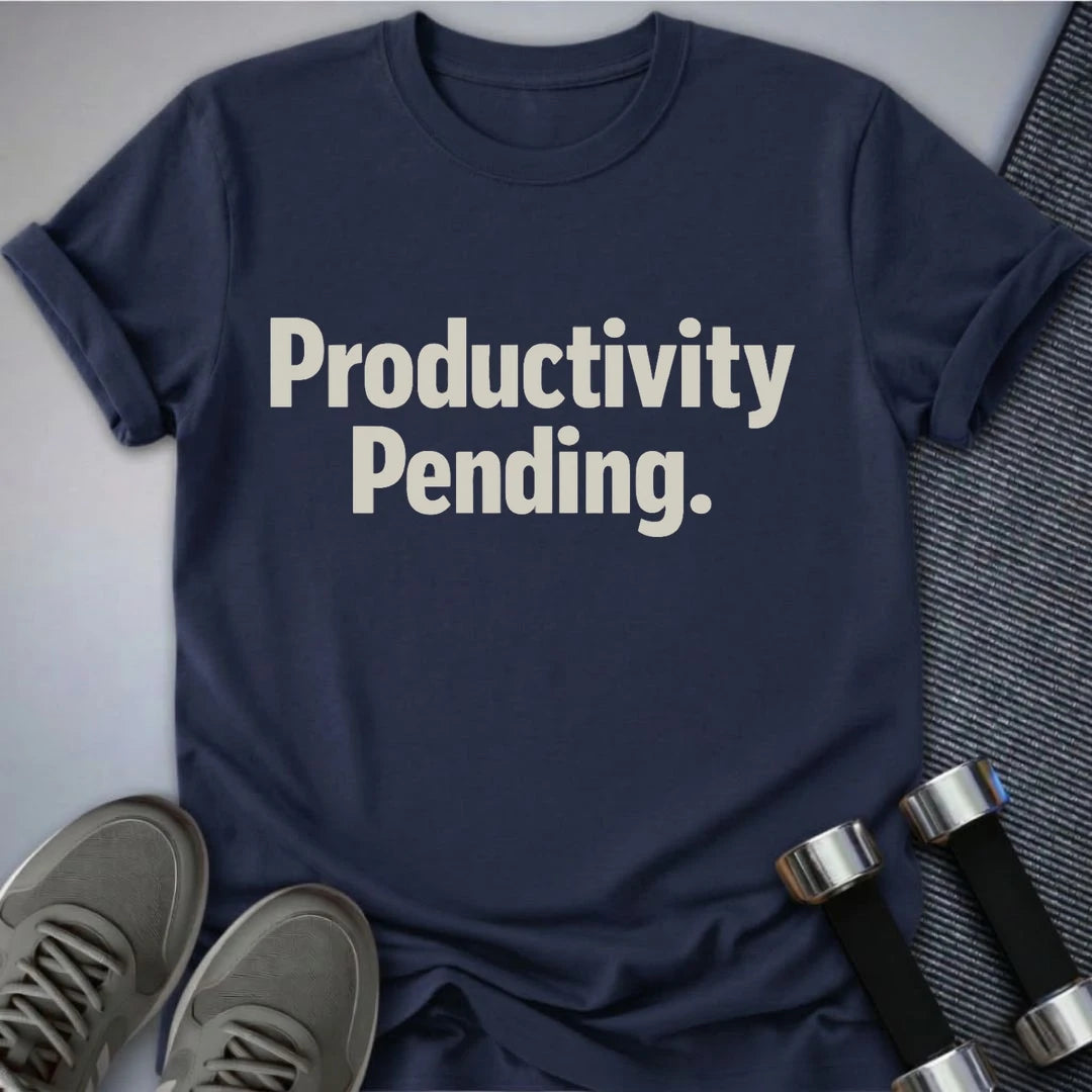 Printify T-Shirt Navy / S Productivity Pending T-Shirt
