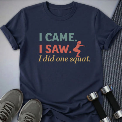 Printify T-Shirt Navy / S One Squat Only T-Shirt