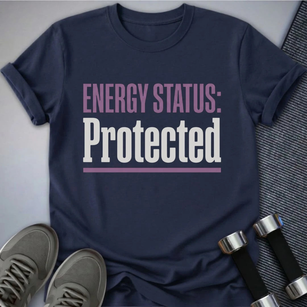 Printify T-Shirt Navy / S Energy Protected  T-Shirt