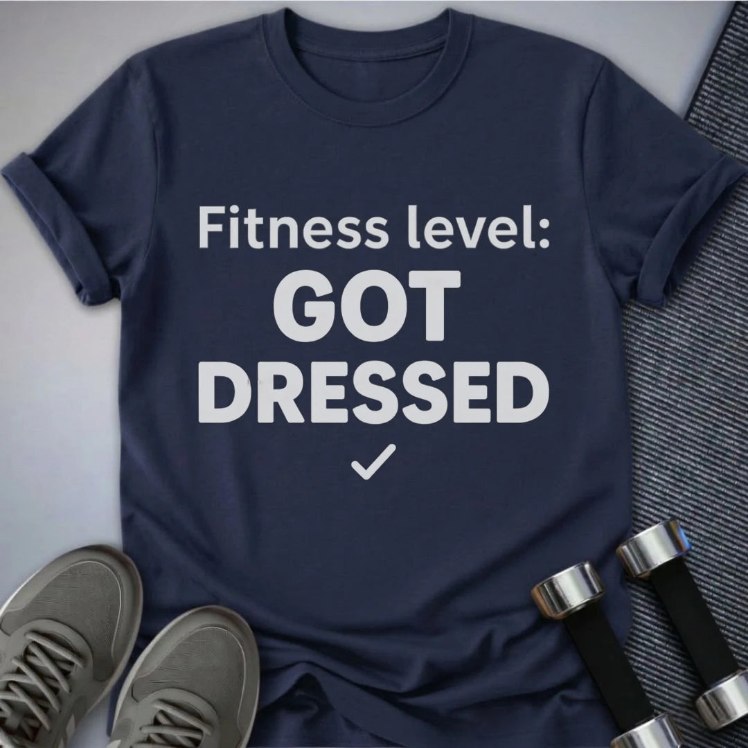 Printify T-Shirt Navy / S Got Dressed T-Shirt