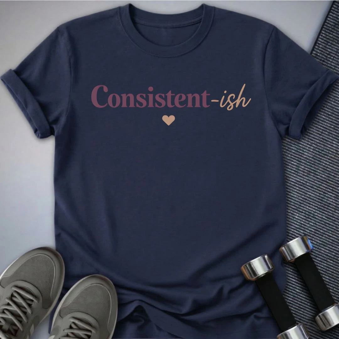 Printify T-Shirt Navy / S Consistent-ish T-Shirt