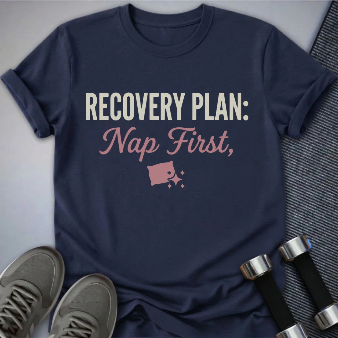 Printify T-Shirt Navy / S Recovery Plan T-Shirt