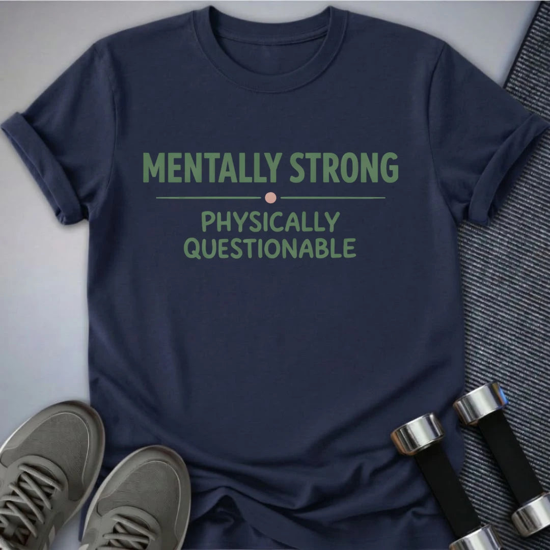 Printify T-Shirt Navy / S Mentally Strong T-Shirt