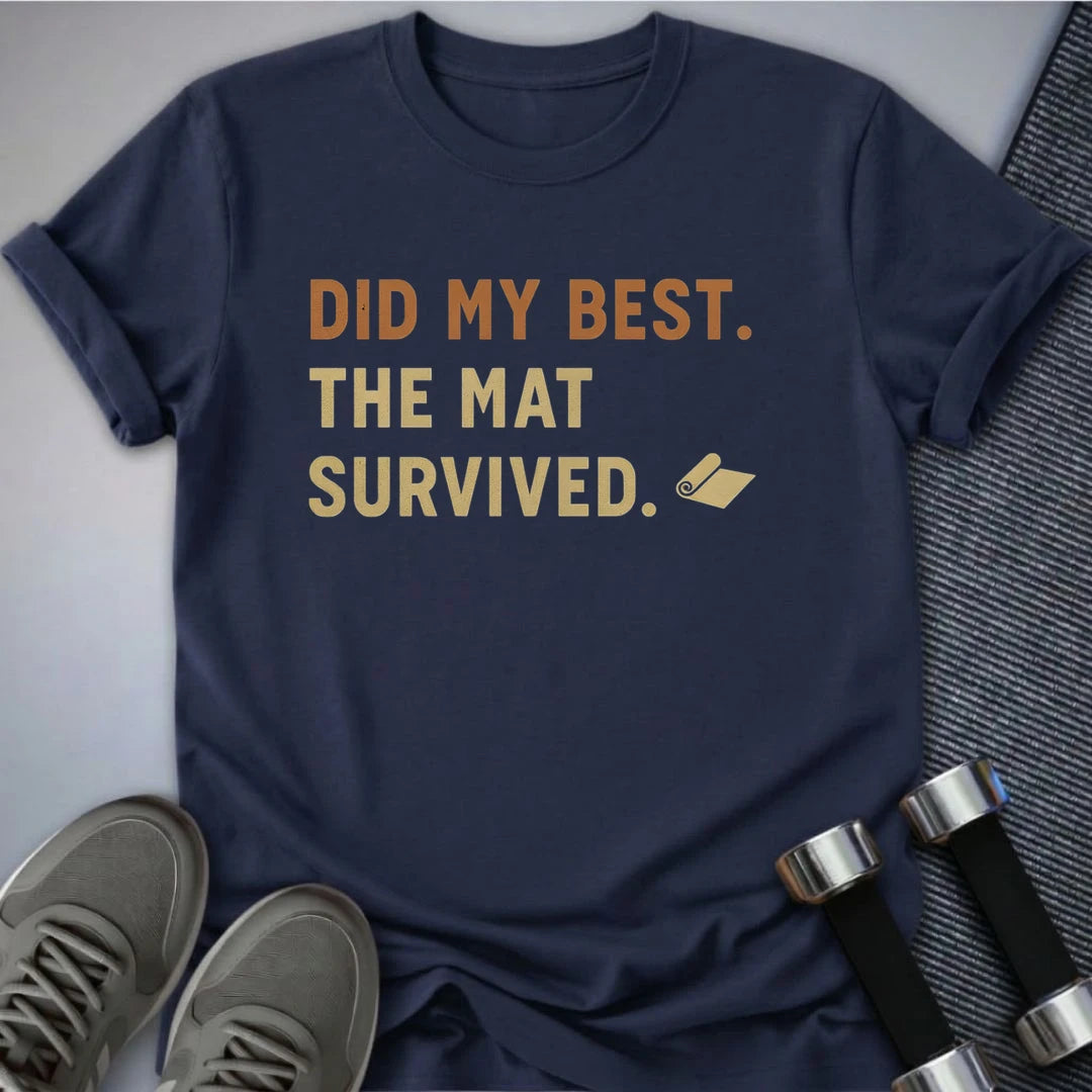 Printify T-Shirt Navy / S Did My Best T-Shirt